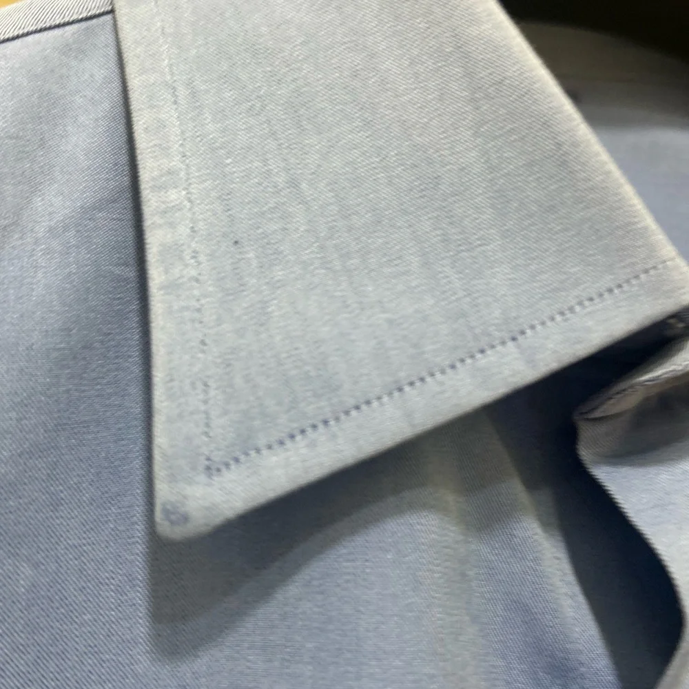 Ermenegildo Zegna French Blue Dress Shirt Men’s 16 41 Neiman Marcus Business - Picture 13 of 13
